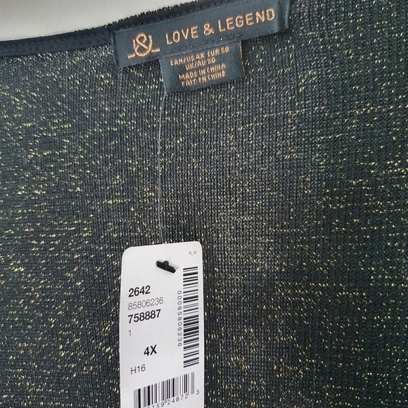 Love & Legend Metallic Long Sleeves Bodysuit - Picture 6 of 7